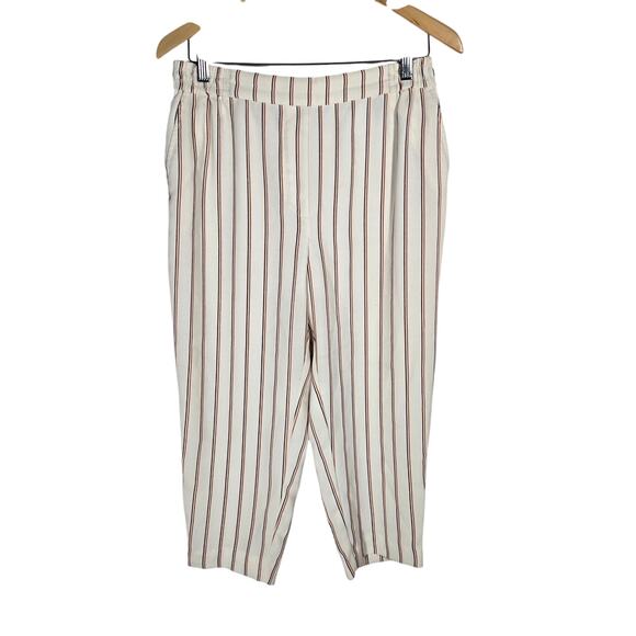 Anthropologie Pants - Anthropolgie The Essential Pullon Trouser Stripe Ankle Preppy Coastal Small